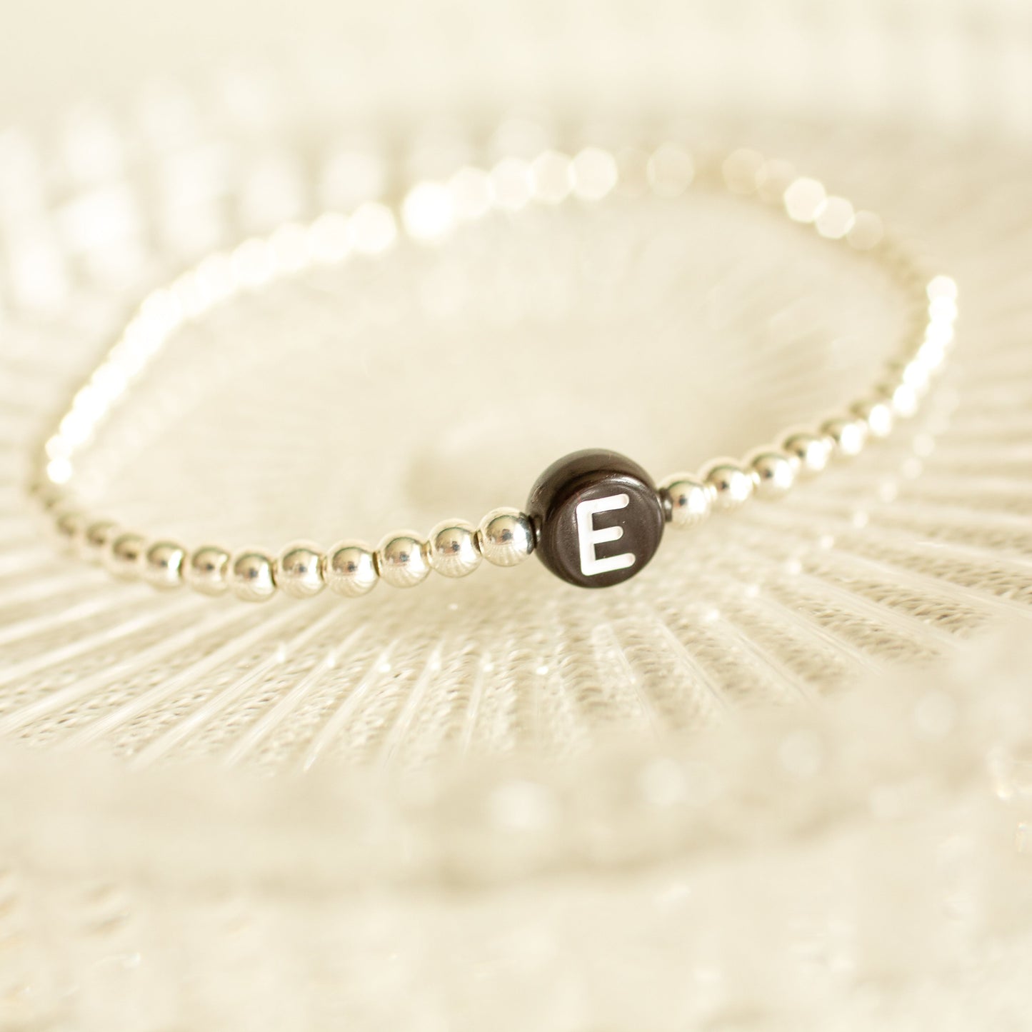 Black Letter Bead