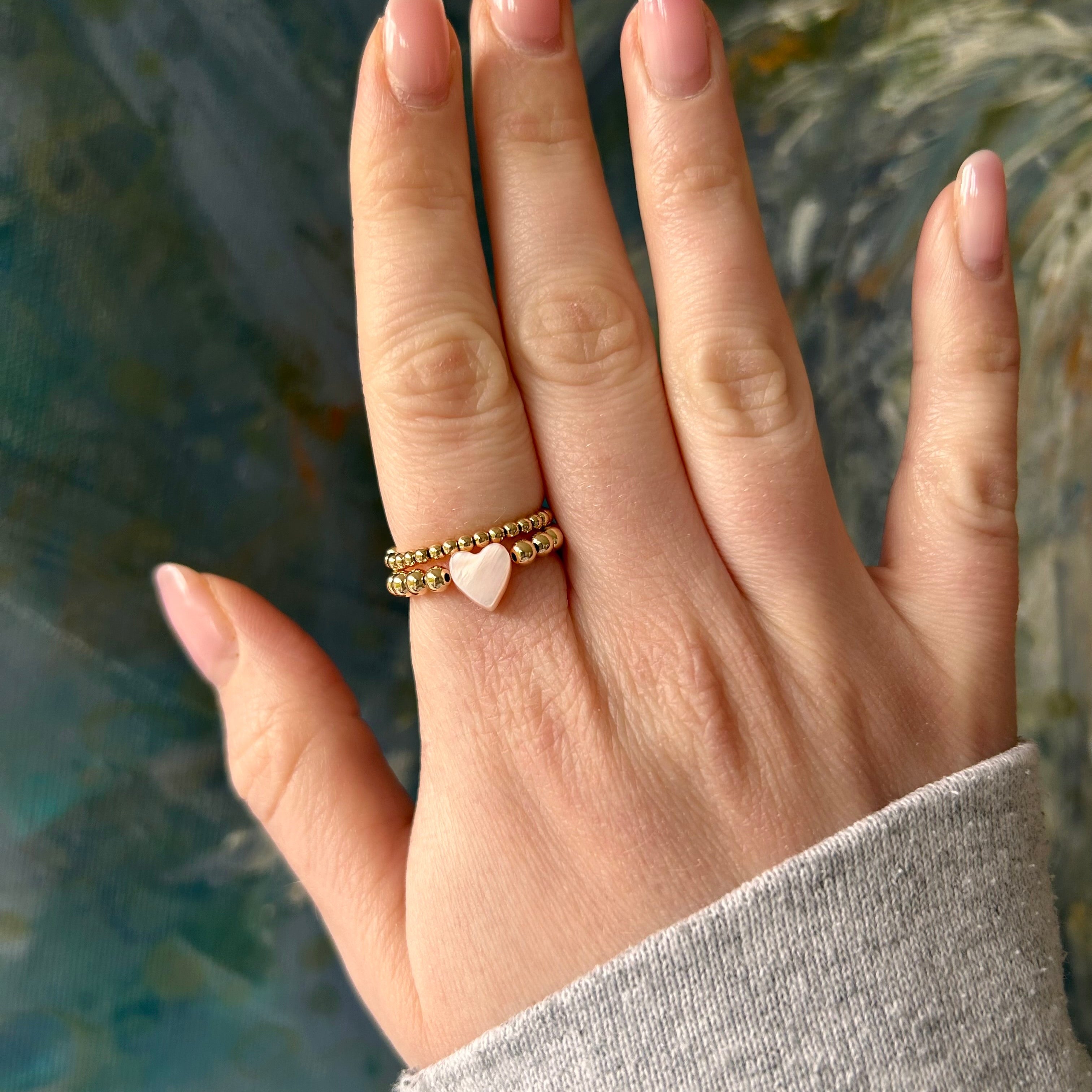 Pink & Red Heart Ring