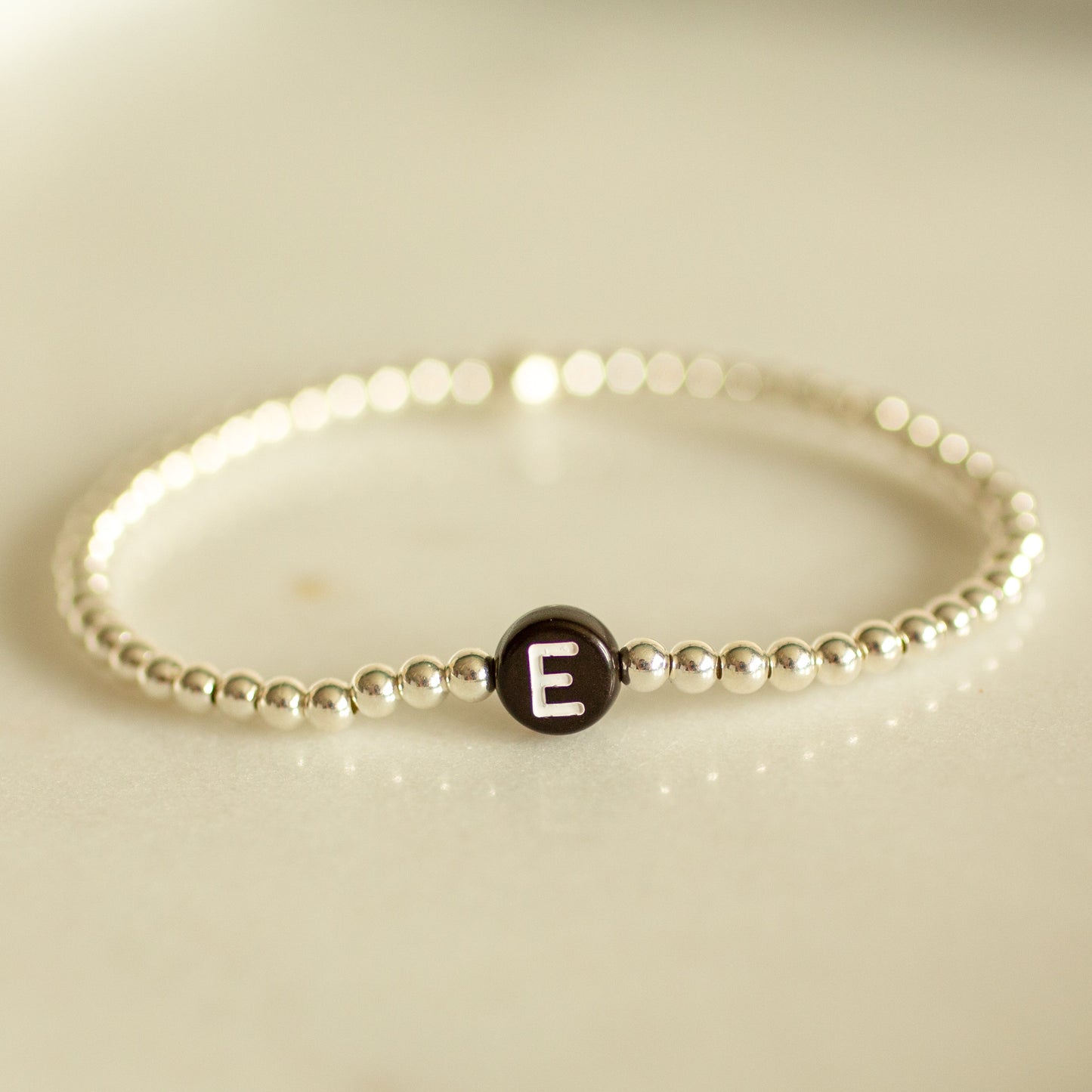 Black Letter Bead