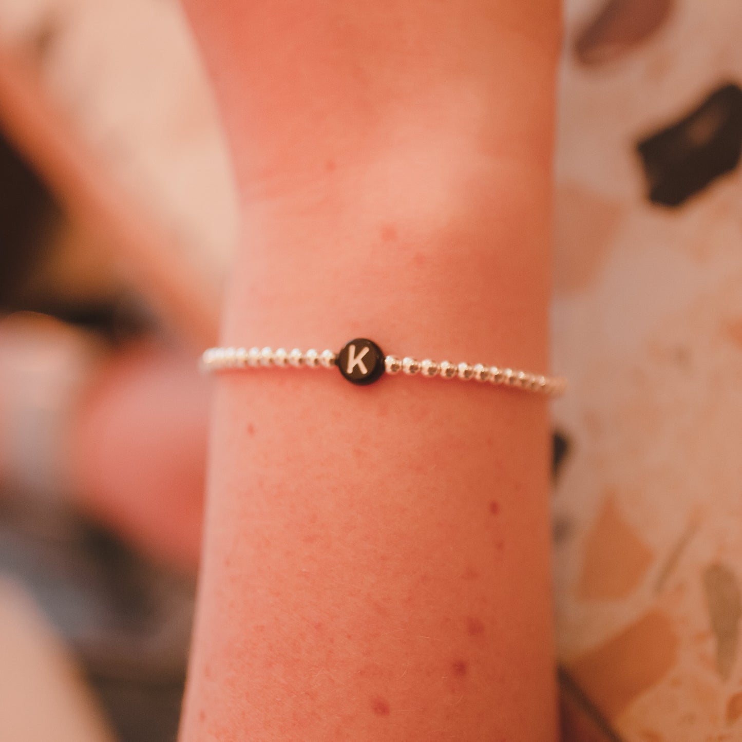 Black Letter Bead